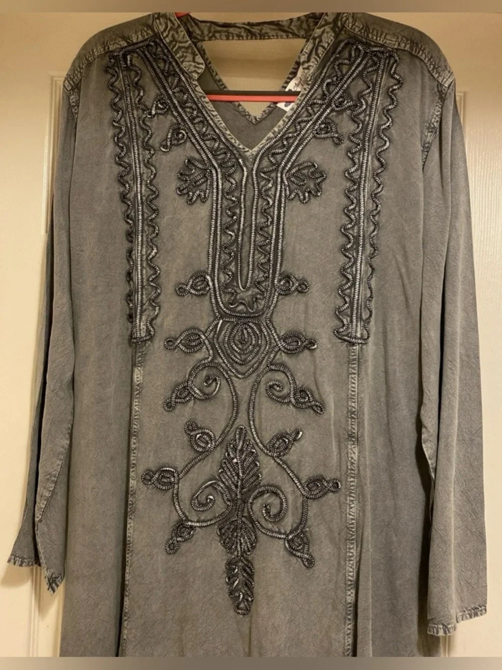 Angel Heart Boutique Free Spirit Top Grey Sz 3X - Picture 2 of 10